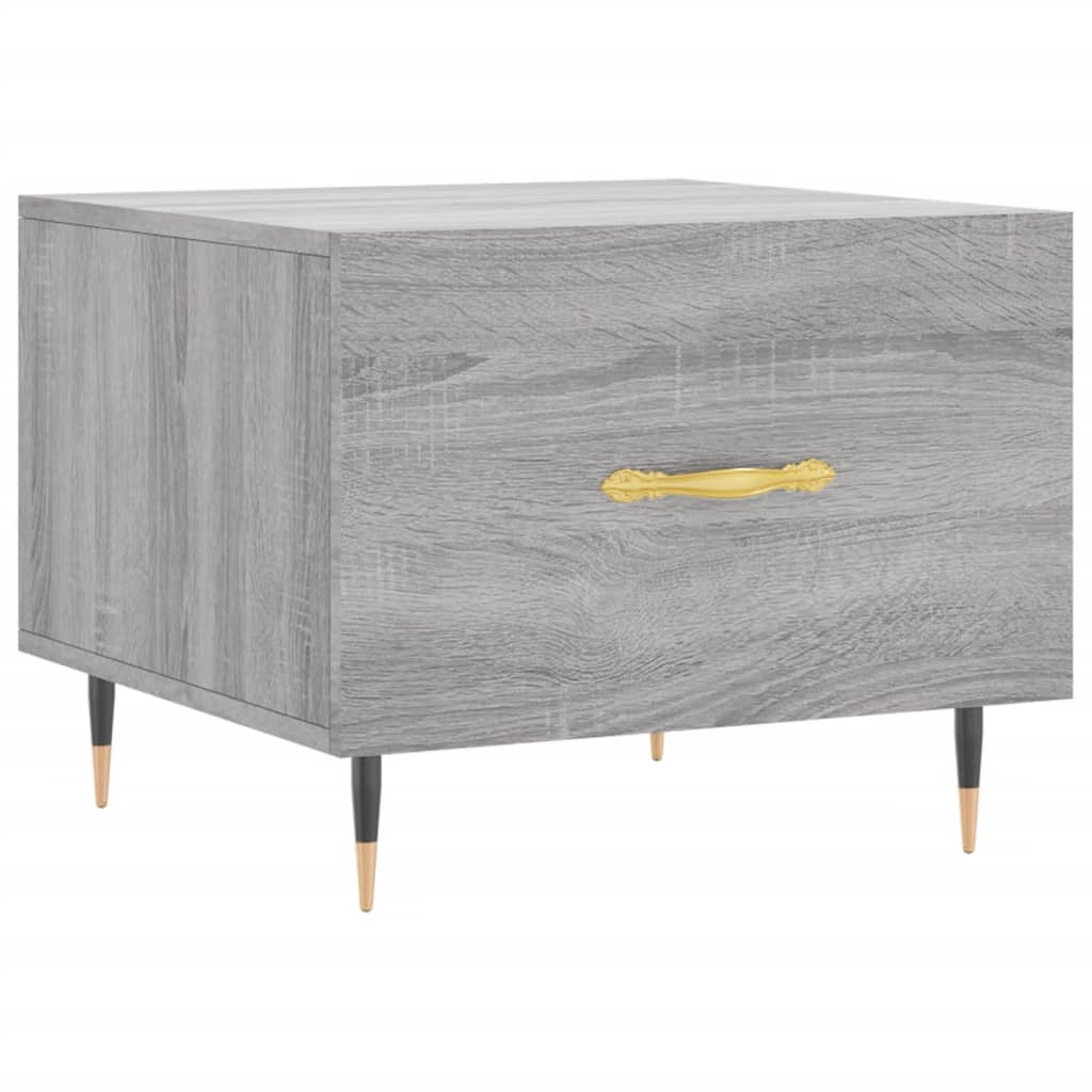 Tavolini Salotto 2pz Grigio Sonoma 50x50x40cm Legno Multistrato