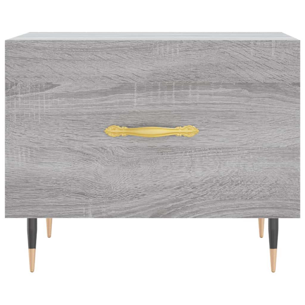 Tavolini Salotto 2pz Grigio Sonoma 50x50x40cm Legno Multistrato