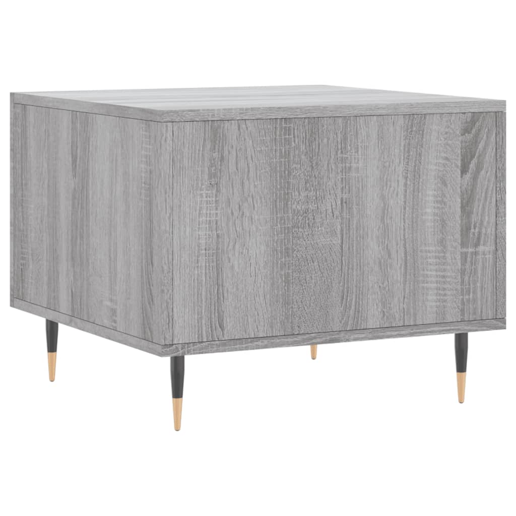 Tavolini Salotto 2pz Grigio Sonoma 50x50x40cm Legno Multistrato