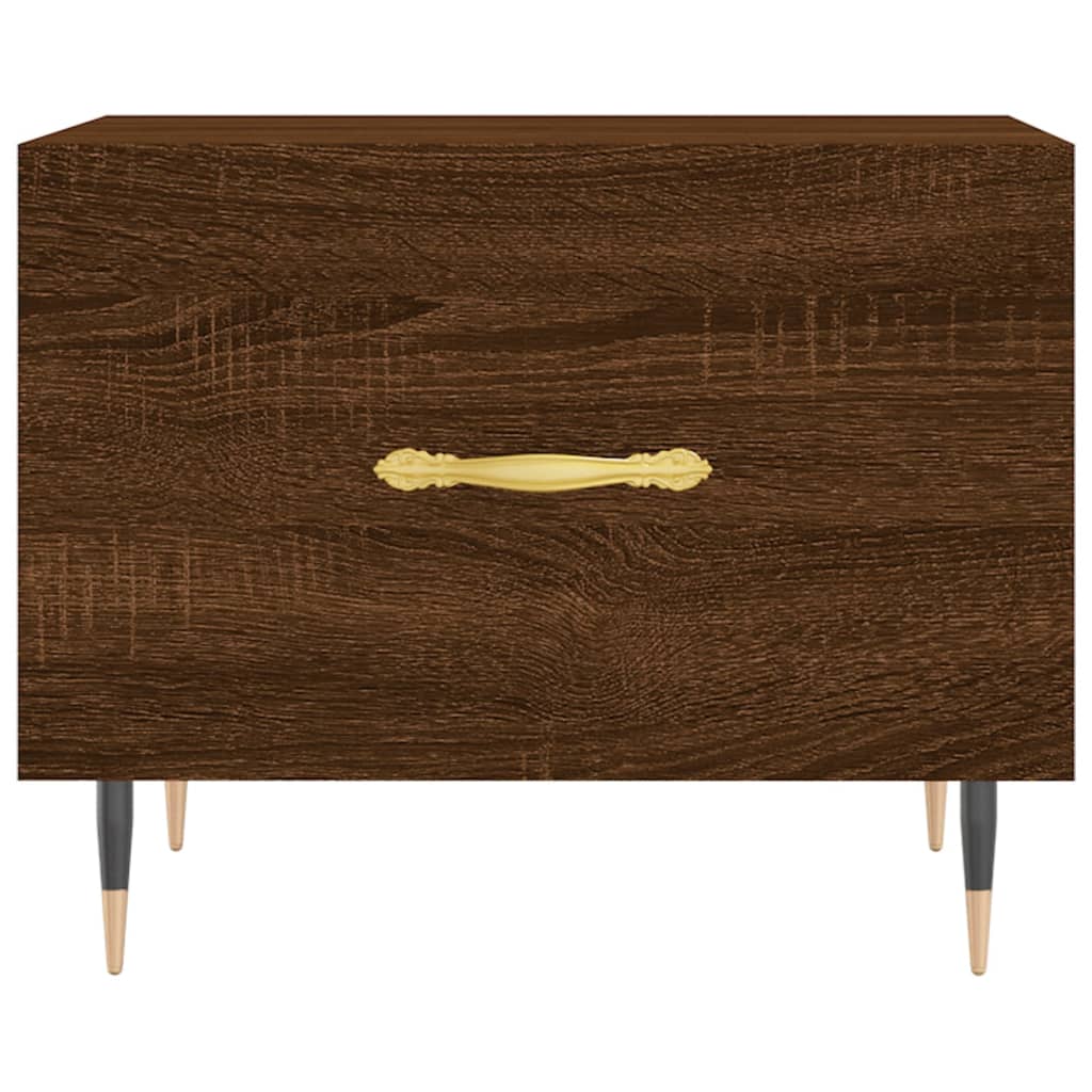 Tavolino da Salotto Rovere Marrone 50x50x40cm Legno Multistrato