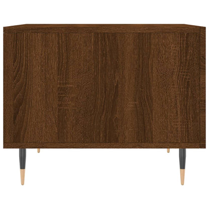 Tavolino da Salotto Rovere Marrone 50x50x40cm Legno Multistrato