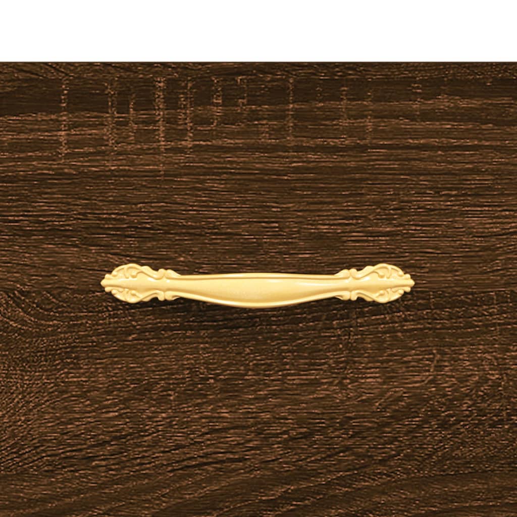 Tavolino da Salotto Rovere Marrone 50x50x40cm Legno Multistrato
