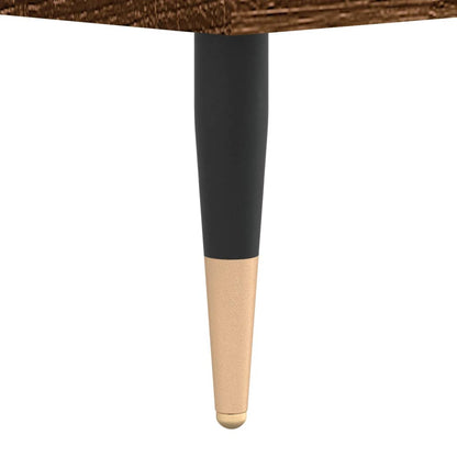 Tavolino da Salotto Rovere Marrone 50x50x40cm Legno Multistrato
