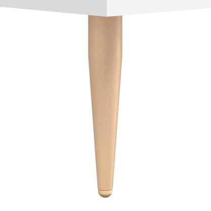 Tavolino da Salotto Bianco 50x50x40 cm in Legno Multistrato | homemem39