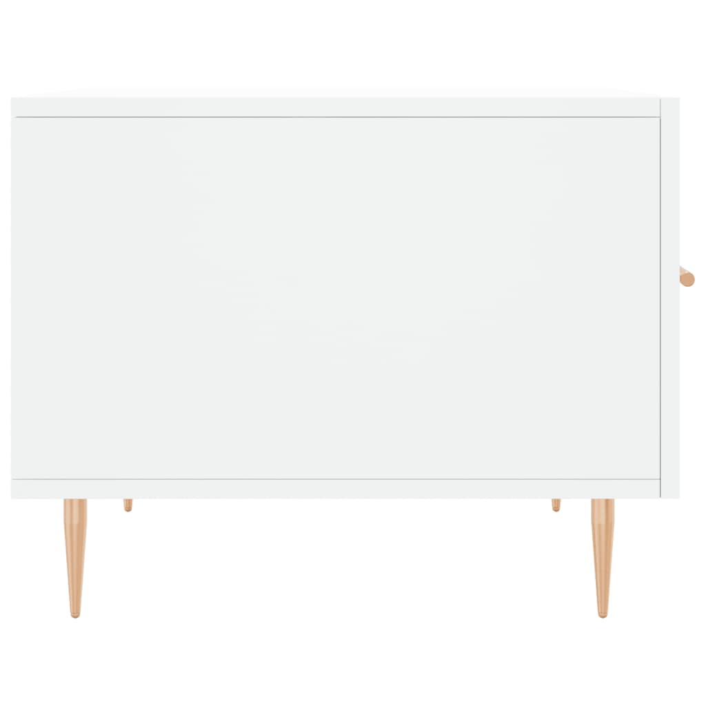 Tavolini da Salotto 2 pz Bianchi 50x50x40 cm Legno Multistrato | homemem39