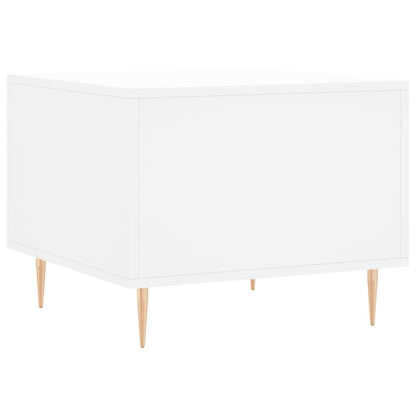 Tavolini da Salotto 2 pz Bianchi 50x50x40 cm Legno Multistrato | homemem39