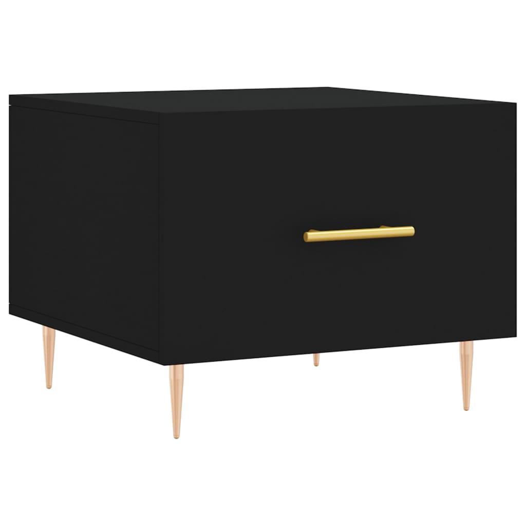 Tavolino da Salotto Nero 50x50x40 cm in Legno Multistrato | homemem39