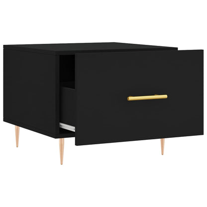 Tavolino da Salotto Nero 50x50x40 cm in Legno Multistrato | homemem39