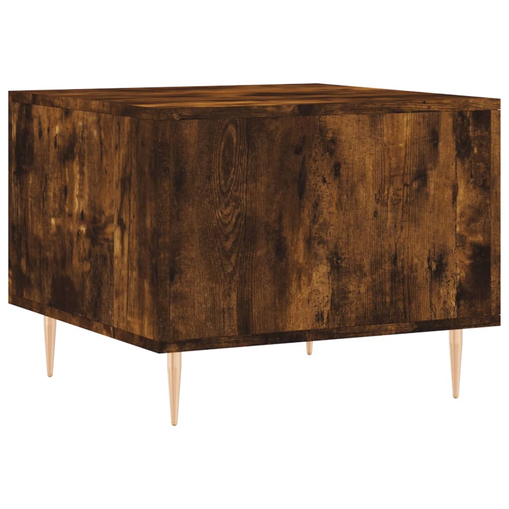 Tavolino da Salotto Rovere Fumo 50x50x40 cm Legno Multistrato | homemem39