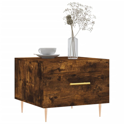 Tavolini Salotto 2 pz Rovere Fumo 50x50x40cm Legno Multistrato | homemem39