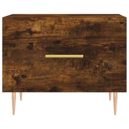 Tavolini Salotto 2 pz Rovere Fumo 50x50x40cm Legno Multistrato | homemem39
