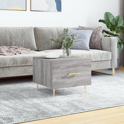 Tavolino da Salotto Grigio Sonoma 50x50x40 cm Legno Multistrato | homemem39