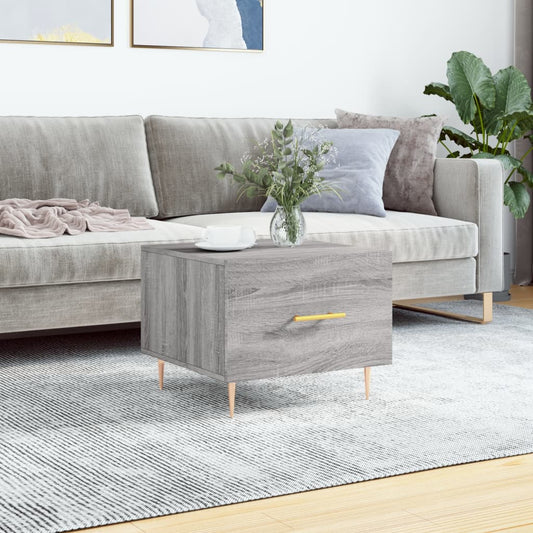 Tavolino da Salotto Grigio Sonoma 50x50x40 cm Legno Multistrato | homemem39