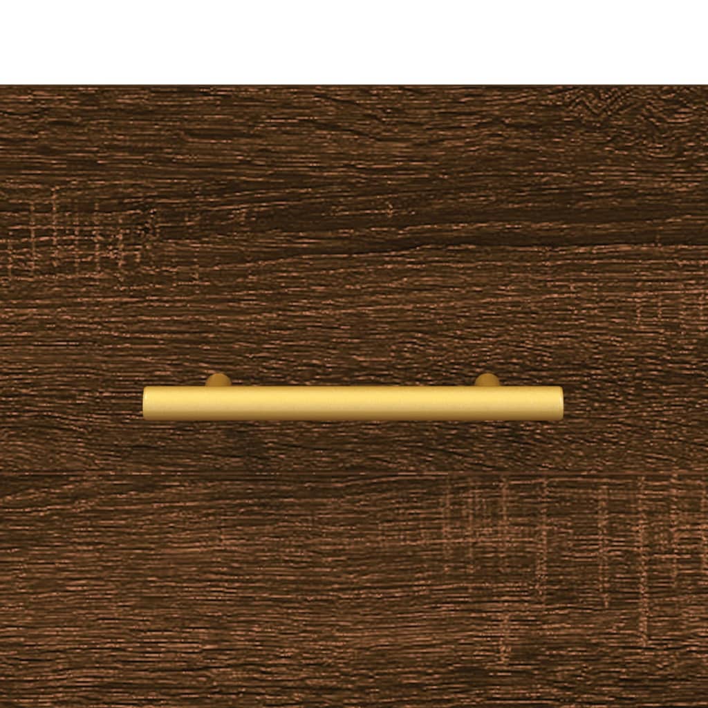 Tavolini Salotto 2 pz Rovere Marrone 50x50x40 Legno Multistrato