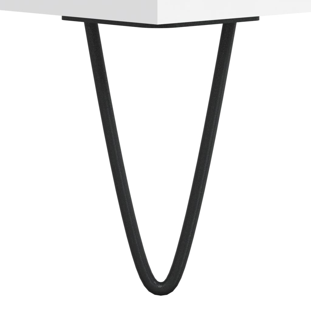 Tavolino da Salotto Bianco 50x50x40 cm in Legno Multistrato | homemem39