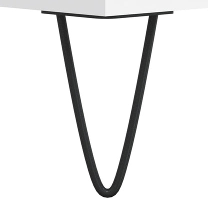 Tavolino da Salotto Bianco 50x50x40 cm in Legno Multistrato | homemem39