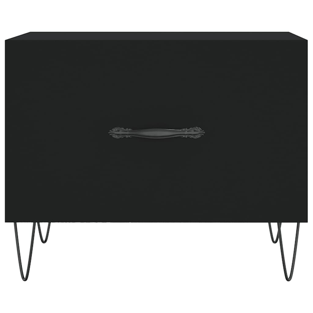 Tavolino da Salotto Nero 50x50x40 cm in Legno Multistrato | homemem39