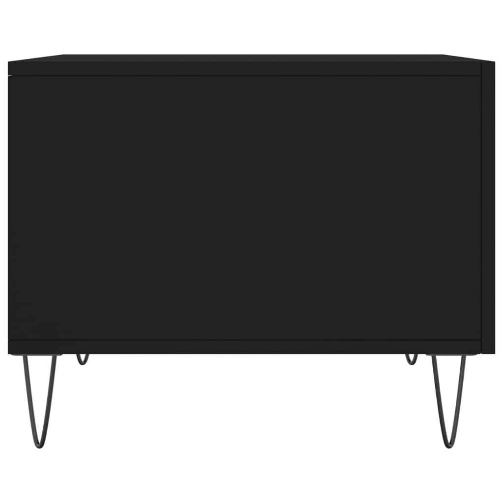 Tavolino da Salotto Nero 50x50x40 cm in Legno Multistrato | homemem39