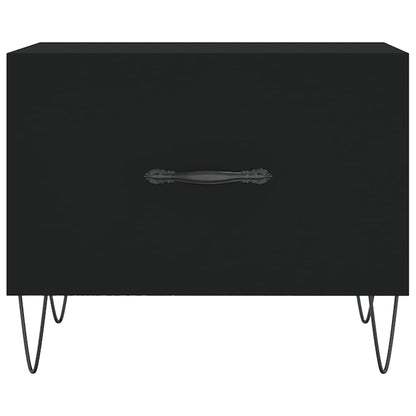 Tavolini da Salotto 2 pz Neri 50x50x40 cm in Legno Multistrato | homemem39