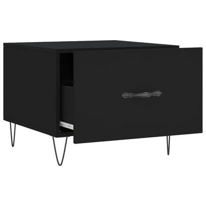 Tavolini da Salotto 2 pz Neri 50x50x40 cm in Legno Multistrato | homemem39