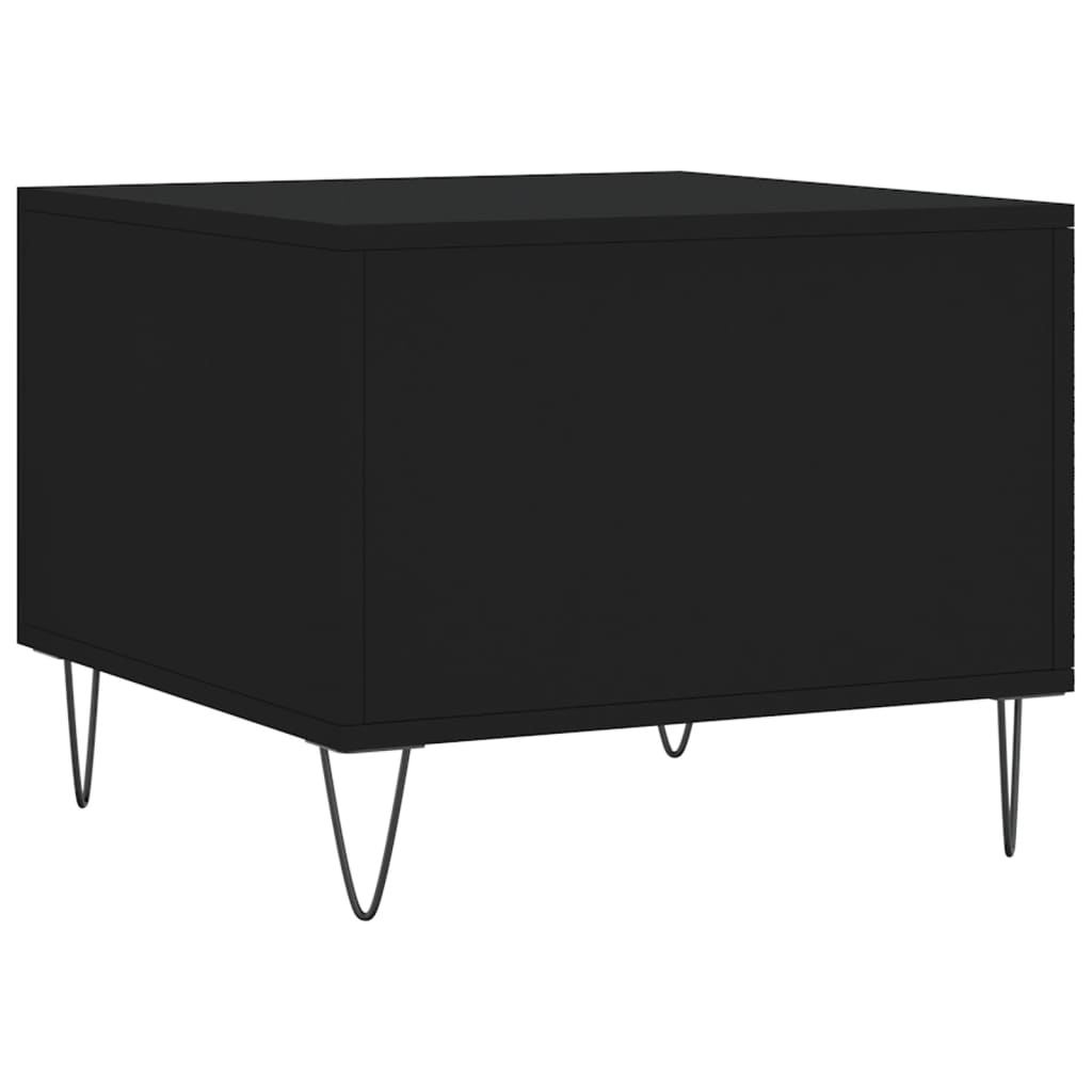 Tavolini da Salotto 2 pz Neri 50x50x40 cm in Legno Multistrato | homemem39