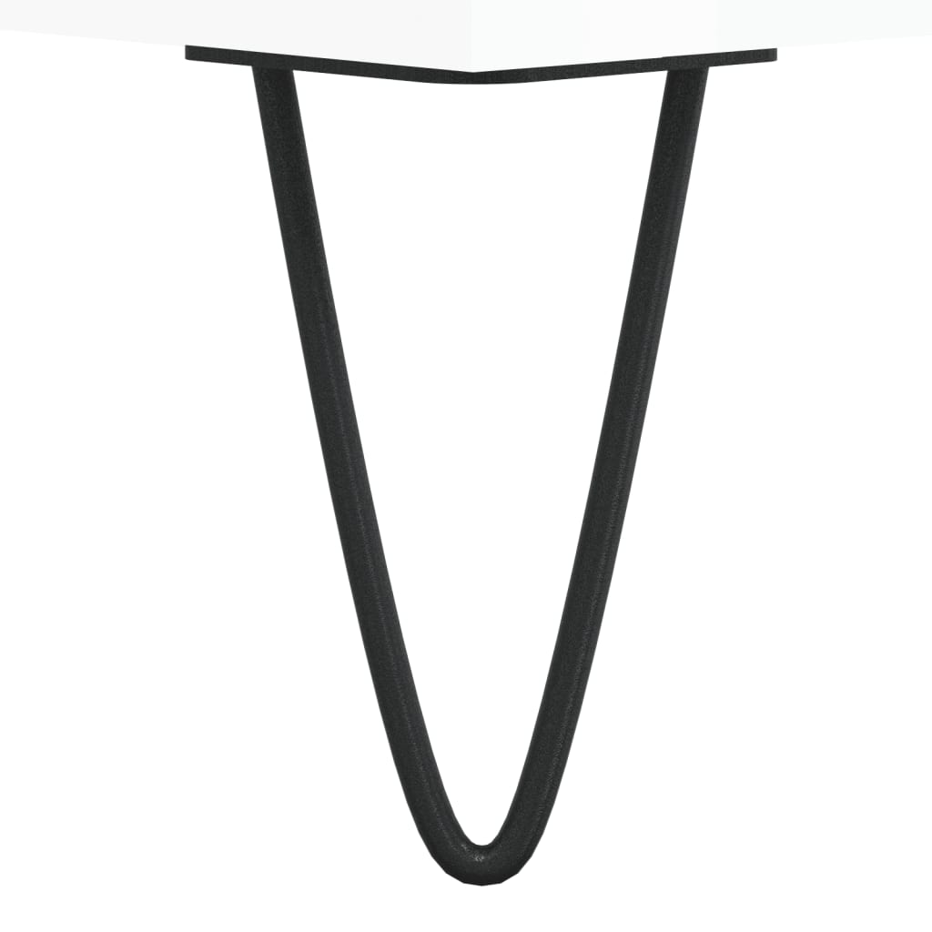 Tavolino da Salotto Bianco Lucido 50x50x40 cm Legno Multistrato | homemem39