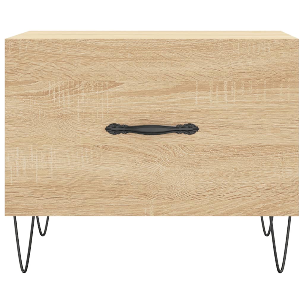 Tavolini Salotto 2pz Rovere Sonoma 50x50x40cm Legno Multistrato | homemem39