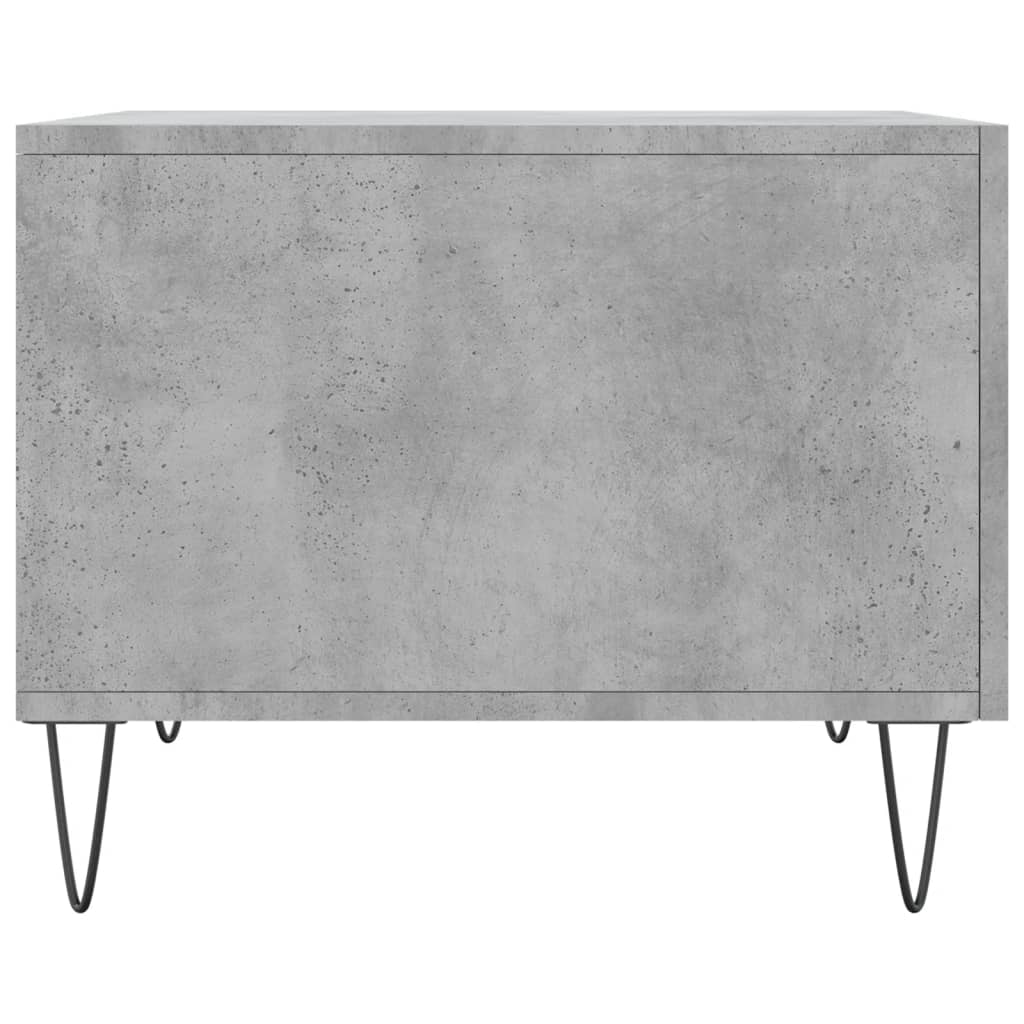 Tavolino Salotto Grigio Cemento 50x50x40 cm Legno Multistrato | homemem39