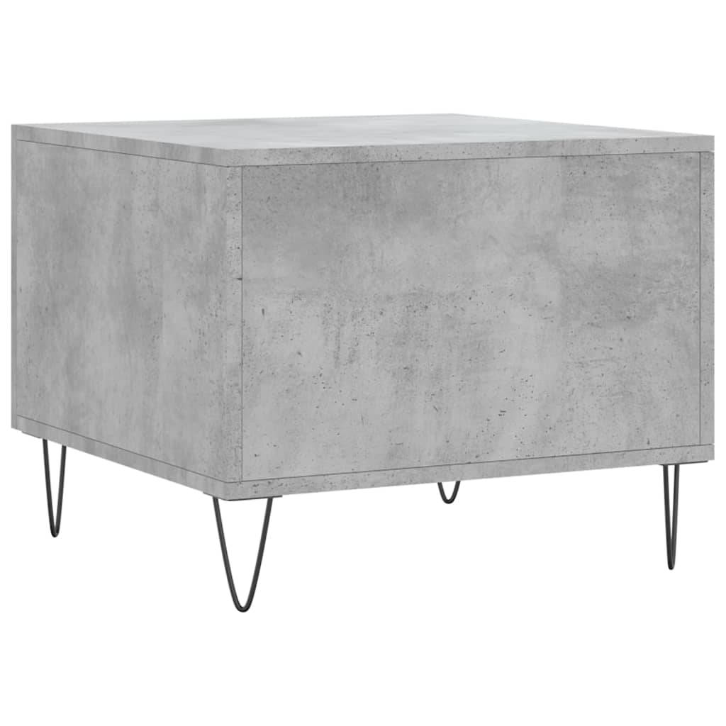 Tavolino Salotto Grigio Cemento 50x50x40 cm Legno Multistrato | homemem39
