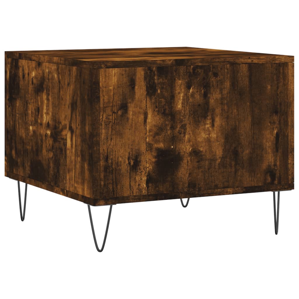 Tavolini Salotto 2 pz Rovere Fumo 50x50x40cm Legno Multistrato | homemem39