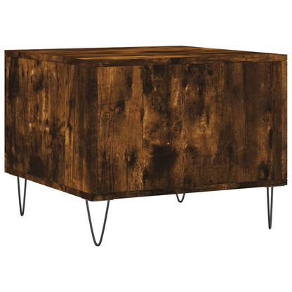 Tavolini Salotto 2 pz Rovere Fumo 50x50x40cm Legno Multistrato | homemem39