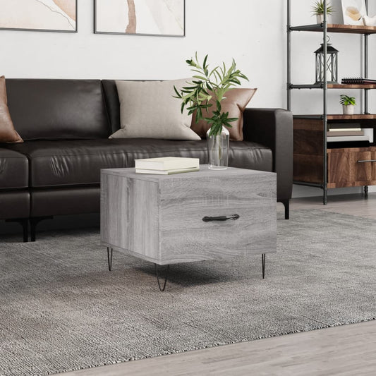 Tavolino da Salotto Grigio Sonoma 50x50x40 cm Legno Multistrato | homemem39