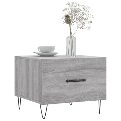 Tavolini Salotto 2pz Grigio Sonoma 50x50x40cm Legno Multistrato | homemem39