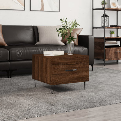 Tavolino da Salotto Rovere Marrone 50x50x40cm Legno Multistrato | homemem39
