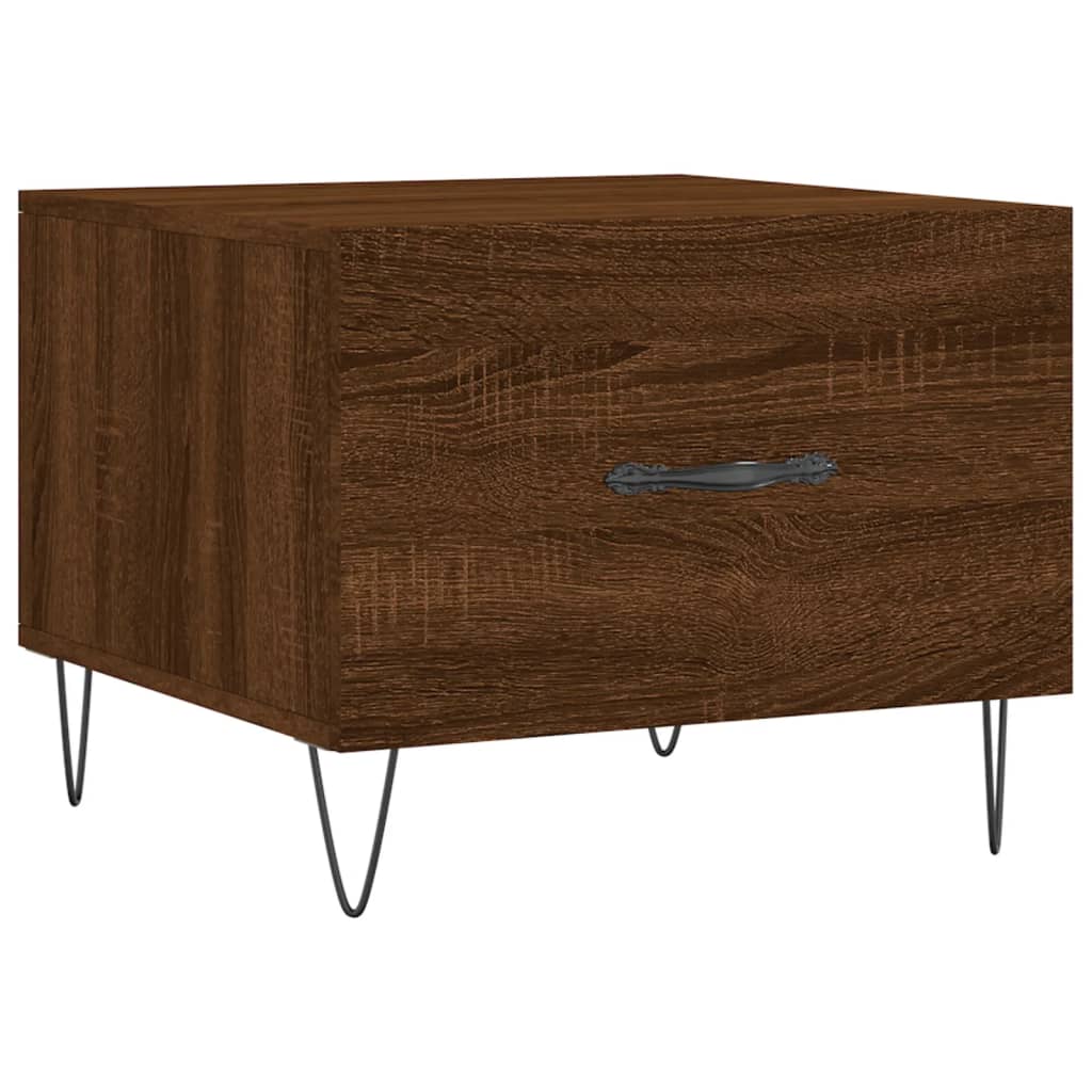 Tavolini Salotto 2 pz Rovere Marrone 50x50x40 Legno Multistrato | homemem39