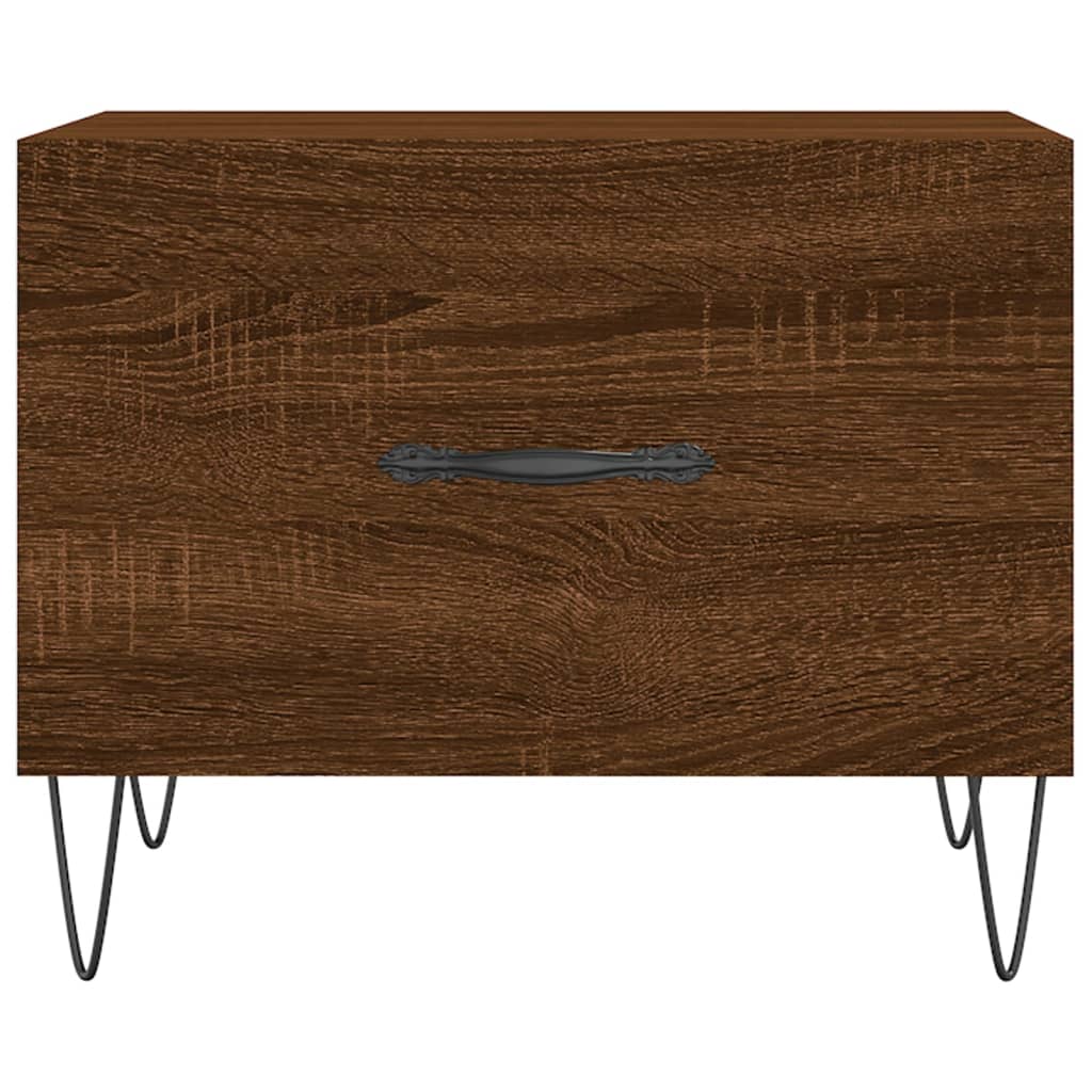 Tavolini Salotto 2 pz Rovere Marrone 50x50x40 Legno Multistrato | homemem39