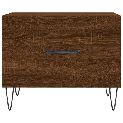 Tavolini Salotto 2 pz Rovere Marrone 50x50x40 Legno Multistrato | homemem39