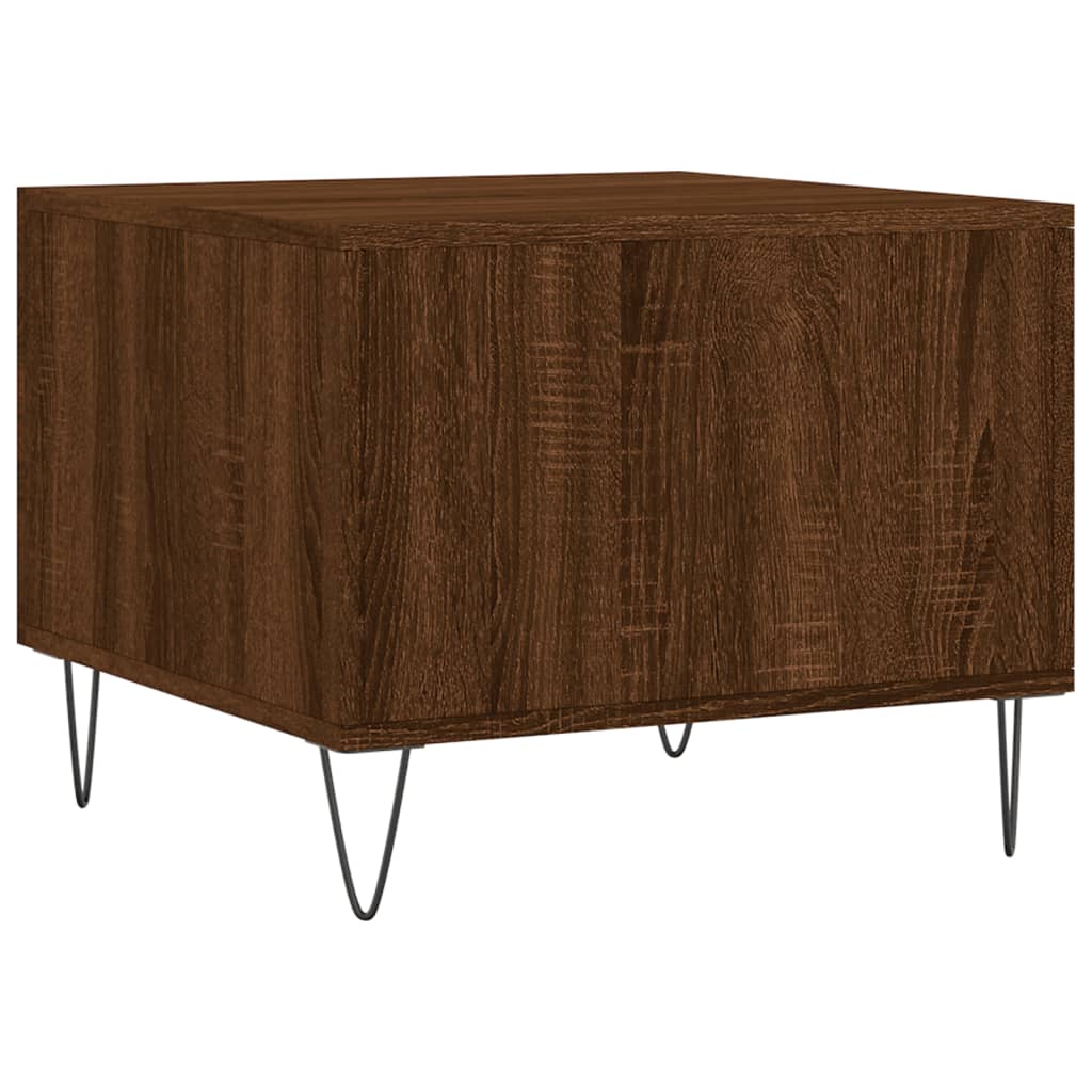 Tavolini Salotto 2 pz Rovere Marrone 50x50x40 Legno Multistrato | homemem39