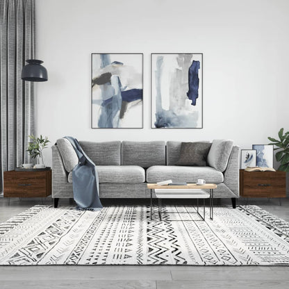 Tavolini Salotto 2 pz Rovere Marrone 50x50x40 Legno Multistrato | homemem39
