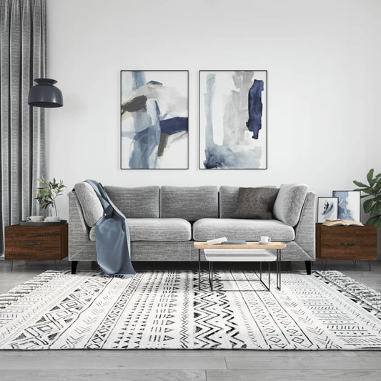 Tavolini Salotto 2 pz Rovere Marrone 50x50x40 Legno Multistrato | homemem39