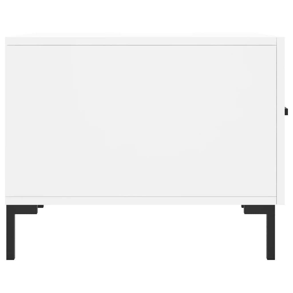 Tavolini da Salotto 2 pz Bianchi 50x50x40 cm Legno Multistrato | homemem39