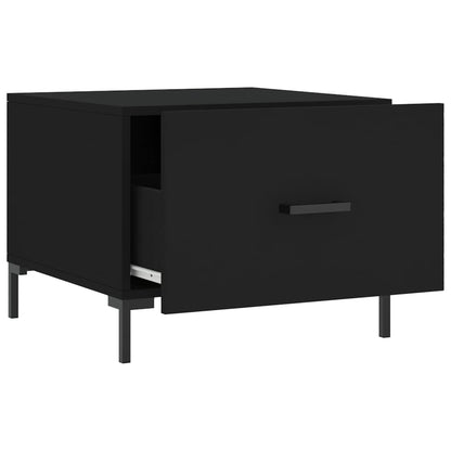 Tavolino da Salotto Nero 50x50x40 cm in Legno Multistrato | homemem39