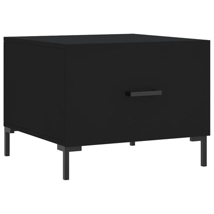 Tavolini da Salotto 2 pz Neri 50x50x40 cm in Legno Multistrato | homemem39