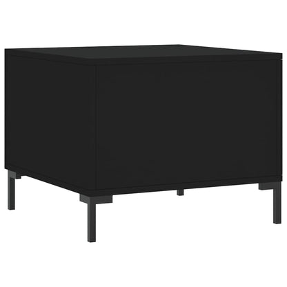 Tavolini da Salotto 2 pz Neri 50x50x40 cm in Legno Multistrato | homemem39