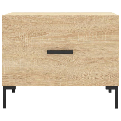 Tavolini Salotto 2pz Rovere Sonoma 50x50x40cm Legno Multistrato | homemem39