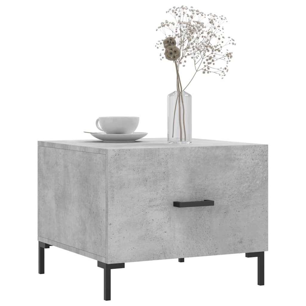 Tavolini Salotto 2pz Grigio Cemento 50x50x40 Legno Multistrato | homemem39