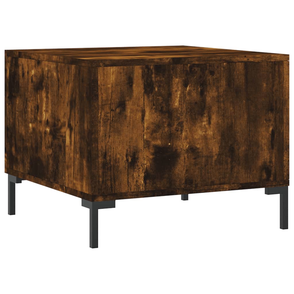Tavolini Salotto 2 pz Rovere Fumo 50x50x40cm Legno Multistrato | homemem39