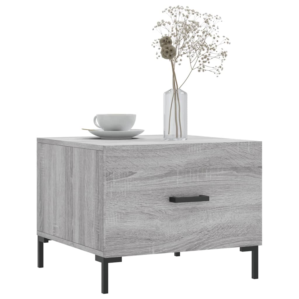 Tavolino da Salotto Grigio Sonoma 50x50x40 cm Legno Multistrato | homemem39