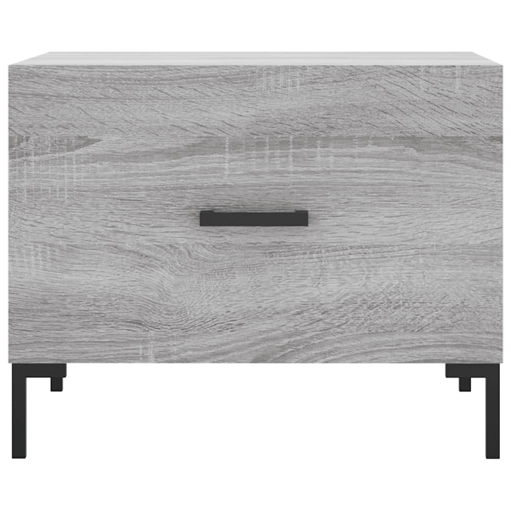 Tavolino da Salotto Grigio Sonoma 50x50x40 cm Legno Multistrato | homemem39