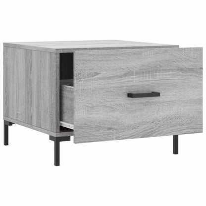 Tavolino da Salotto Grigio Sonoma 50x50x40 cm Legno Multistrato | homemem39